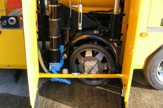 The wheel design behind the SCRIM road survey vehicle